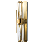 Бра с двумя хрустальными цилиндрическими плафонами Glass TUBE варинант исполнения - 1 | Loft Concept в Москве