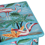 Комод с росписью Розовый фламинго L.XV CHEST OF DRAWERS Flowers with Flamingo варинант исполнения - 4 | Loft Concept в Москве