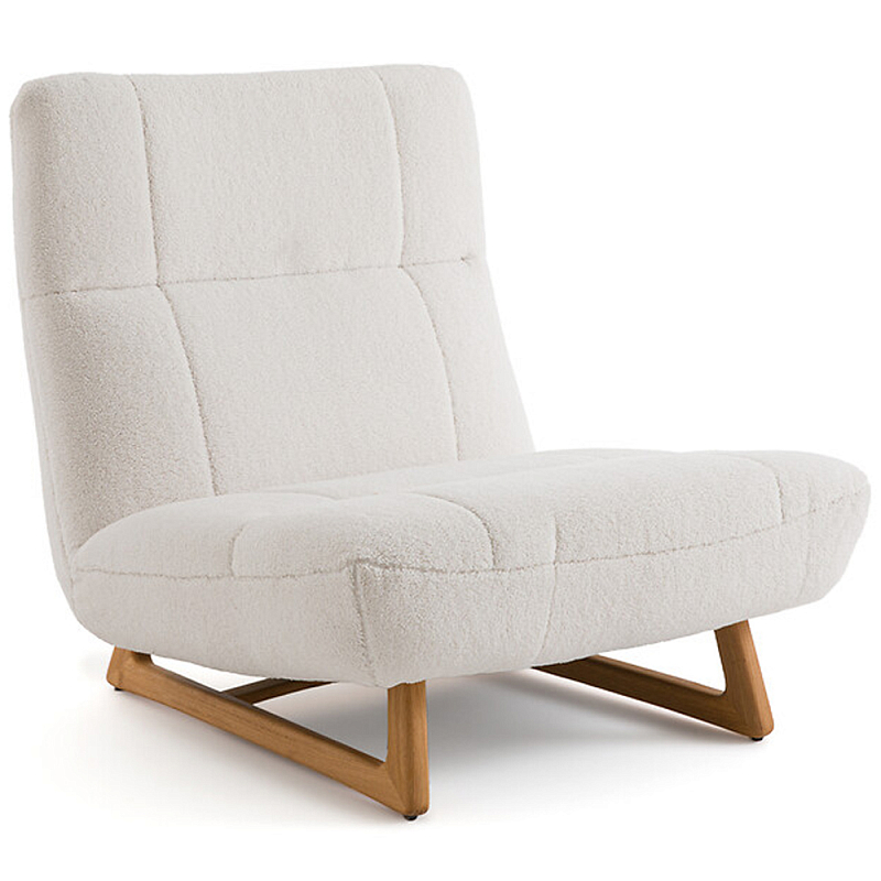     Lino White  Boucle Armchair ̆     | Loft Concept 