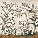 Обои ручная роспись Siam White Metal варинант исполнения - 1 | Loft Concept в Москве