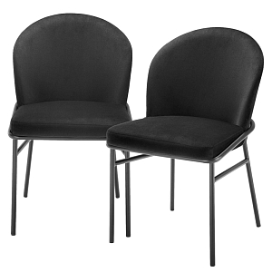 Комплект из двух стульев Eichholtz Dining Chair Willis Set of 2 black