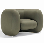 Дизайнерское полукруглое мягкое кресло CINNAMON Armchair варинант исполнения - 1 | Loft Concept в Москве