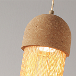 Подвесной светильник натуральная пробка с бахромой Natural Cork варинант исполнения - 3 | Loft Concept в Москве