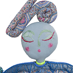 Кукла из одежды и павлопосадских платков Rusalka Blue Jeans 2 варинант исполнения - 2 | Loft Concept в Москве