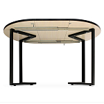 Стол обеденный раздвижной со столешницей бежевый мрамор Magali варинант исполнения - 3 | Loft Concept в Москве