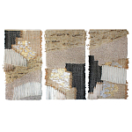 Триптих Геометрический гобелен бежевый Figurative Beige Wall Hangings варинант исполнения - 4 | Loft Concept в Москве