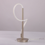 Настольная лампа белым изогнутым плафоном на круглой подставке Luke Lampco Tracer Lamp варинант исполнения - 8 | Loft Concept в Москве