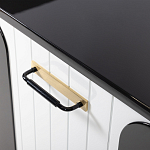 Черно-белый распашной комод Accordo варинант исполнения - 4 | Loft Concept в Москве