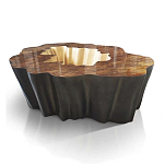 Кофейный стол Burl Exotic tree Coffee Table Black варинант исполнения - 1 | Loft Concept в Москве