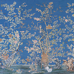 Обои ручная роспись Houghton Canton Blue варинант исполнения - 1 | Loft Concept в Москве