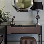 Настольная лампа с черным конусообразным абажуром Glass Flask варинант исполнения - 1 | Loft Concept в Москве