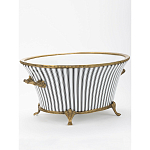 Кашпо Black white stripe варинант исполнения - 2 | Loft Concept в Москве