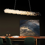 Люстра линейная светодиодная из необработанных кристаллов Mountain Comet варинант исполнения - 4 | Loft Concept в Москве