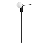 Бра с белым шарообразным плафоном и черным минималистичным каркасом Direct Rays варинант исполнения - 1 | Loft Concept в Москве