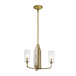  Люстра с прозрачными рифлеными цилиндрическими плафонами Kichler варинант исполнения - 2 | Loft Concept в Москве