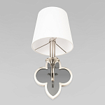 Бра с белым текстильным абажуром и фигурным основанием с зеркальной вставкой Vitorino варинант исполнения - 22 | Loft Concept в Москве