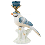 Фарфоровый подсвечник с птицей Eden Garden варинант исполнения - 1 | Loft Concept в Москве