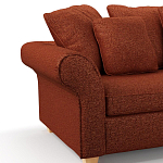 Мебельная ткань Шенилл терракотовый цвет 138 см T4-44 варинант исполнения - 5 | Loft Concept в Москве