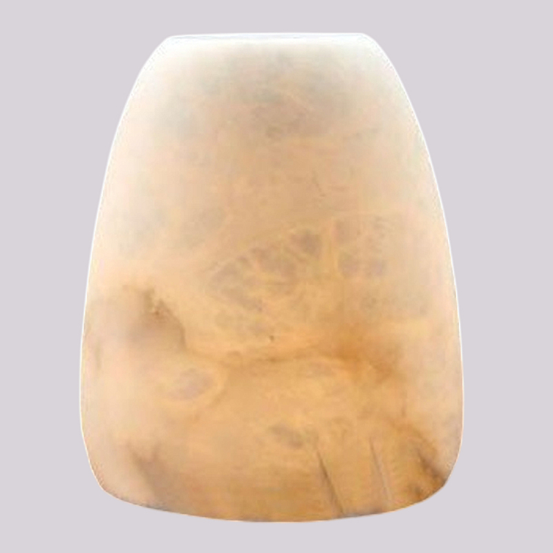 Настольная лампа в форметрапеции из натурального камня Soft Glow of Stone Латунь Белый Настольная лампа в форметрапеции из натурального камня Soft Glow of Stone Латунь Белый в Москве | Loft Concept