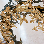 Зеркало круглое в металлической раме украшенной фигурами бабочек Butterflies варинант исполнения - 3 | Loft Concept в Москве