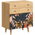 Комод с принтом на ящиках Elise Chest of Drawers варинант исполнения - 2 | Loft Concept в Москве