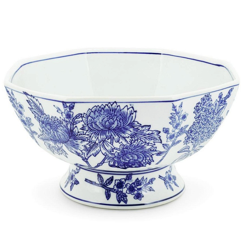 Салатник Bowl Chinoiserie D28 Белый Синий в Москве | Loft Concept 