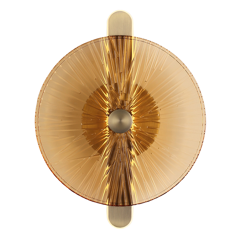 Бра с круглым стеклянным плафоном Gingham Янтарный Мятный в Москве | Loft Concept 