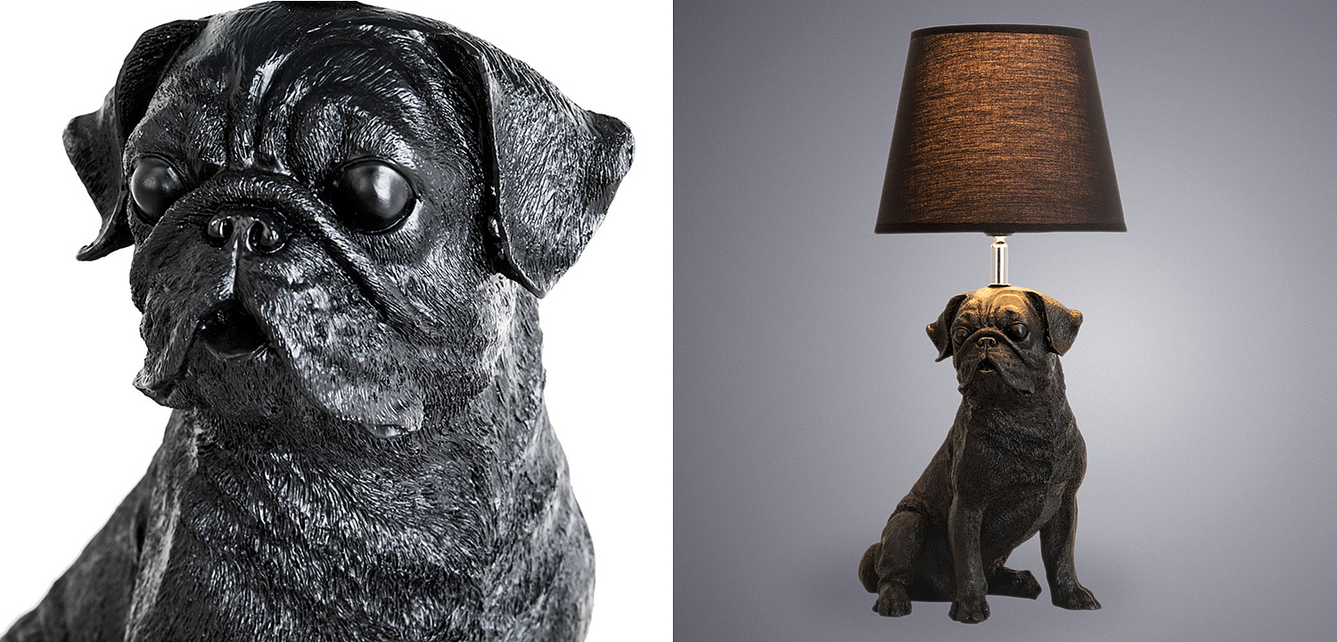 Настольная лампа Black Bulldog Table Lamp Настольная лампа Black Bulldog Table Lamp - Loft-Concept в Москве