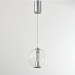 Подвесной светильник с плафоном в форме шара Inner Gleam Orb silver варинант исполнения - 9 | Loft Concept в Москве