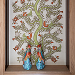 Обои с вышивкой ручной работы Fyodor Original colourway on linen варинант исполнения - 1 | Loft Concept в Москве