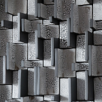 Абстрактное Объемное Панно Industrial panel Travers Coals варинант исполнения - 2 | Loft Concept в Москве