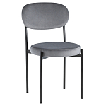 Стул с круглым сиденьем на металлическом основании ALFIE CHAIR Grey варинант исполнения - 1 | Loft Concept в Москве