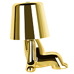 Настольная лампа фигурная цвета золото с гладким абажуром Высота 16 см Sophia варинант исполнения - 4 | Loft Concept в Москве