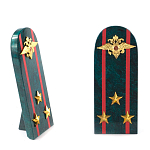 Сувенир Погон МВД из натурального камня змеевик Souvenir Epaulets варинант исполнения - 7 | Loft Concept в Москве