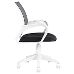 Офисное кресло с основанием из белого пластика Desk chairs Black варинант исполнения - 3 | Loft Concept в Москве