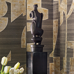 Обои ручная роспись в стиле Арт-деко Symphony Original colourway on Arkose silk dupion варинант исполнения - 3 | Loft Concept в Москве