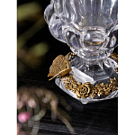 Ваза из прозрачного стекла на бронзовой подставке с ободком и ручками в виде стрекоз Eden Garden варинант исполнения - 4 | Loft Concept в Москве