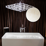 Люстра подвесная с тонкой металлической конструкцией цвета хром Quasar варинант исполнения - 7 | Loft Concept в Москве