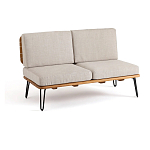 Двухместный диван из акации без подлоконтиков Amra варинант исполнения - 1 | Loft Concept в Москве