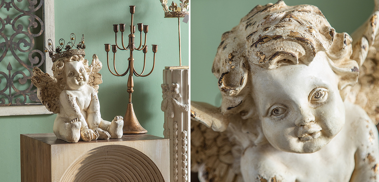 Статуэтка Angel Crown Provence Statuette Статуэтка Angel Crown Provence Statuette - Loft-Concept в Москве