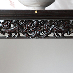 Черная резная консоль в Китайском стиле из массива Black Dragon Console варинант исполнения - 3 | Loft Concept в Москве