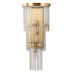 Бра с золотистым основанием и прозрачными трубками Nembus варинант исполнения - 1 | Loft Concept в Москве