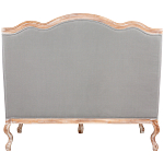 Диван двухместный из массива бука светло-серый Solid Luxury варинант исполнения - 2 | Loft Concept в Москве