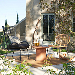 Садовое кресло из искусственного ротанга Mills Rattan Wicker Chair варинант исполнения - 9 | Loft Concept в Москве