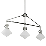 Люстра линейная с ромбовидными плафонами Pointed Diamond Shade варинант исполнения - 5 | Loft Concept в Москве