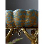 Чаша с орнаментом на бронзовых ножках в виде ангелов Eden Garden варинант исполнения - 8 | Loft Concept в Москве