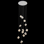 Люстра каскадная с мозаичным хрустальным оформлением Sparks of Crystal варинант исполнения - 2 | Loft Concept в Москве