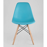 Пластиковый стул на ножках из массива бука Eames Torquoise варинант исполнения - 4 | Loft Concept в Москве