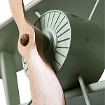 Полка книжная зеленая в виде аэроплана в стиле лофт FLY варинант исполнения - 2 | Loft Concept в Москве