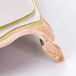 Диван двухместный из натурального бука золотистый с изображением птиц и цветов Blooming Birds варинант исполнения - 3 | Loft Concept в Москве